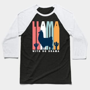 LLama With No Drama Baseball T-Shirt